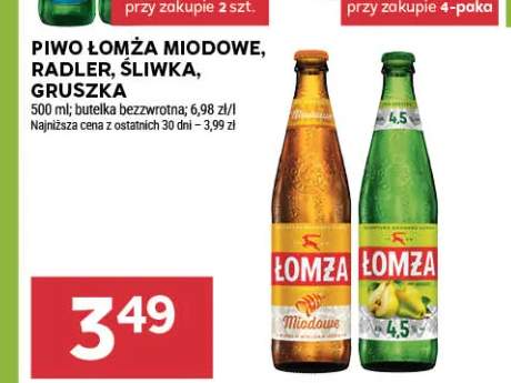 Piwo Łomża Miodowe +3 warianty