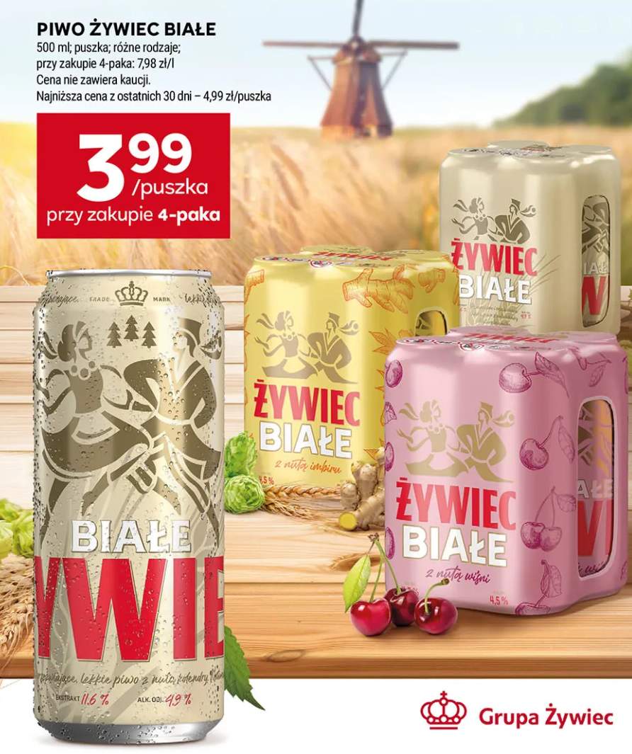 Piwo Żywiec Białe 4-pak +2 warianty