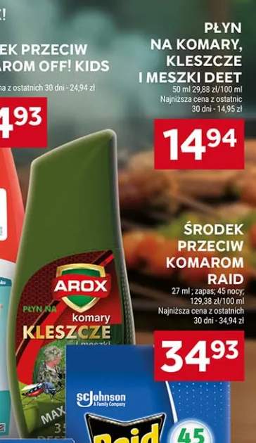 Płyn na komary kleszcze i meszki Deet Max Arox