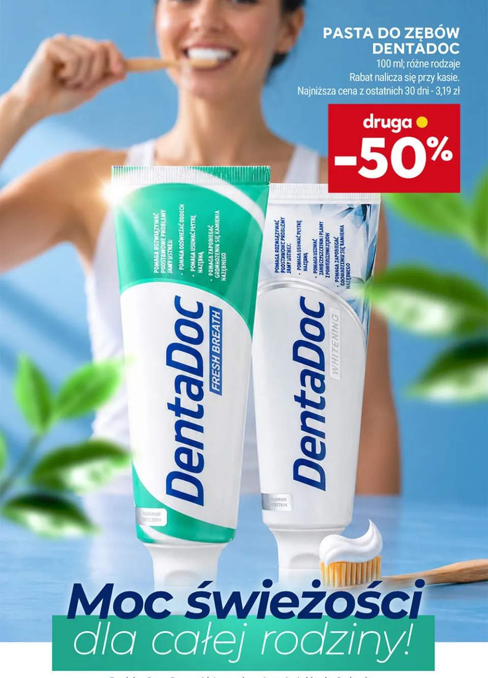 Pasta do zębów DentaDoc Fresh Breath +1 wariant