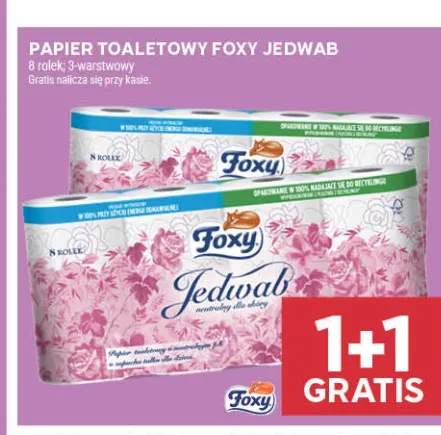 Papier toaletowy Foxy Jedwab 8 rolek