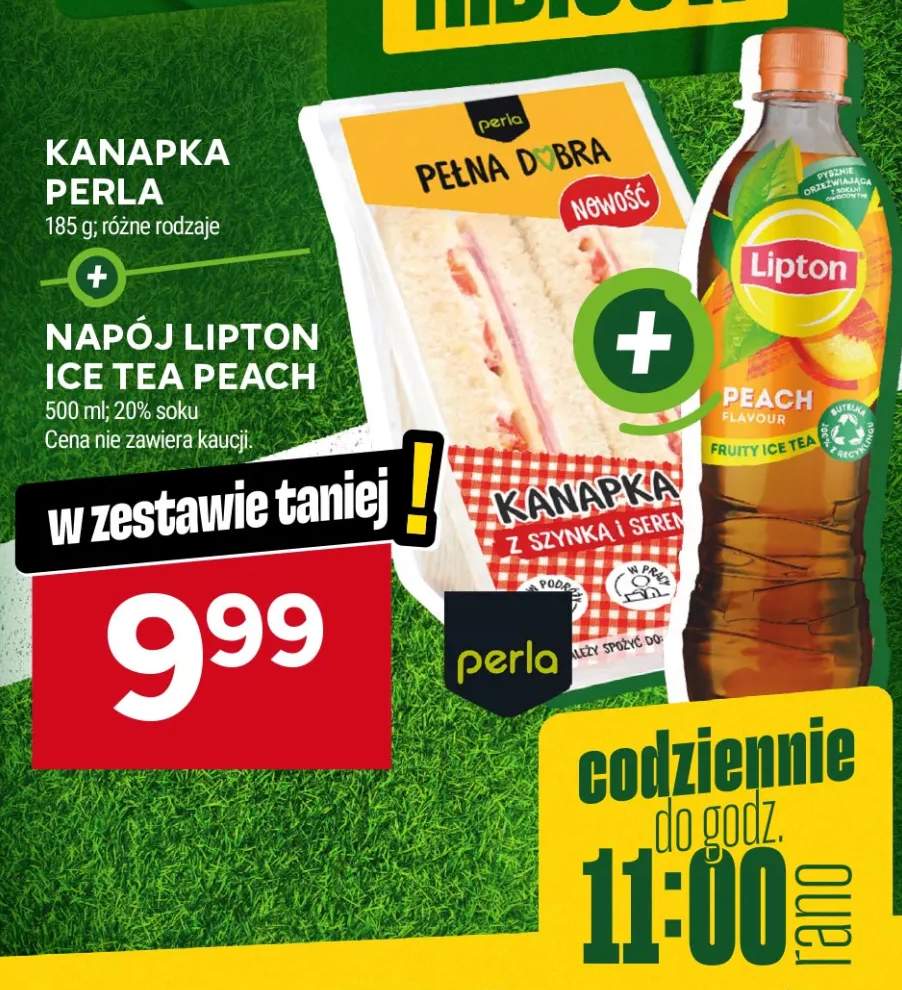 Zestaw kanapka Perla + napój Lipton Ice Tea Peach