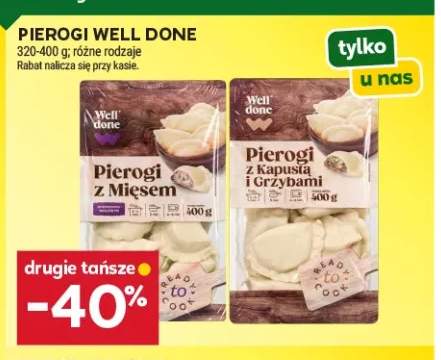 Pierogi z kapustą i grzybami Well Done +1 wariant
