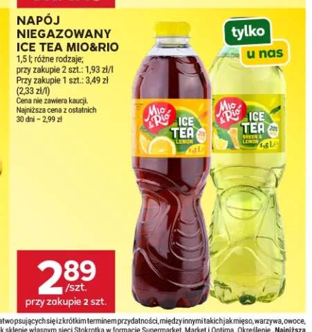 Napój niegazowany Ice Tea Mio&Rio cytrynowy +1 wariant