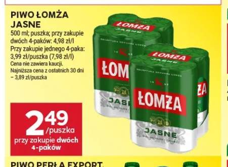 Piwo Łomża Jasne 4-pak
