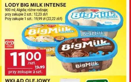 Lody Big Milk Intense Choco +1 wariant