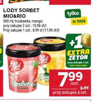 Lody sorbet mango Mio&Rio +1 wariant