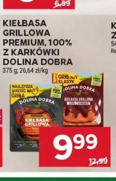 Kiełbasa grillowa premium 100% z karkówki Dolina Dobra