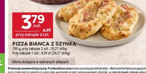 Pizza bianca z szynką