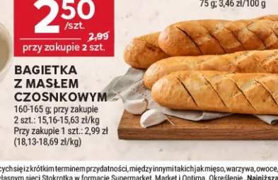 Bagietka z masłem czosnkowym