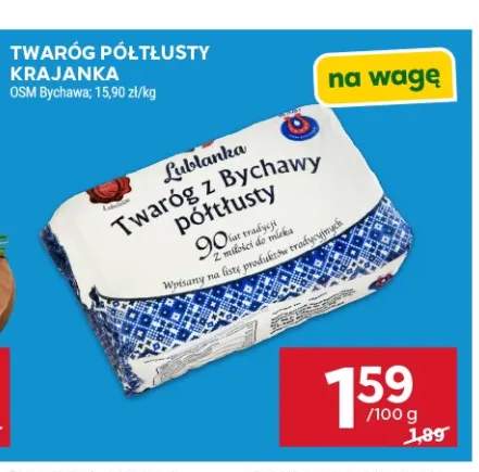 Twaróg półtłusty Krajanka Lublanka