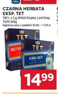 Herbata czarna Tet British Empire +1 wariant