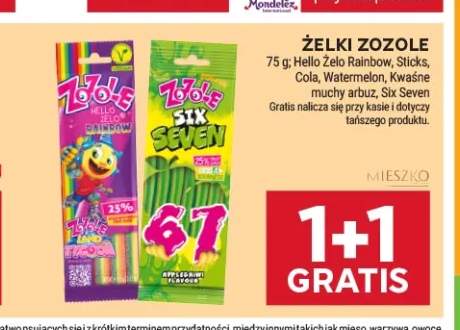 Żelki Zozole Hello Żelo Rainbow +5 wariantów