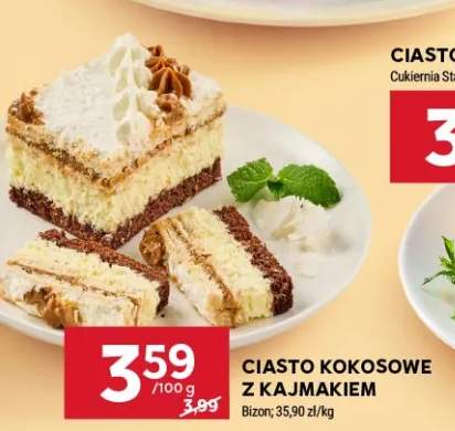 Ciasto kokosowe z kajmakiem Bizon