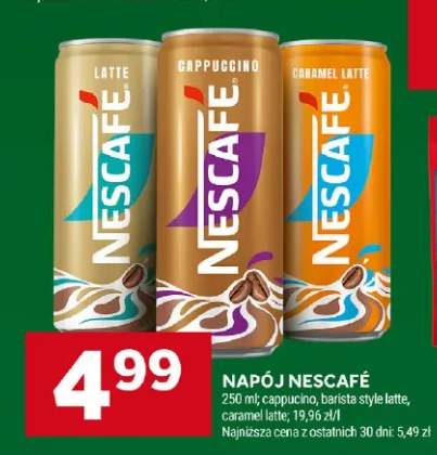 Napój kawowy Nescafé Cappuccino +2 warianty