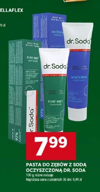Pasta do zębów z sodą oczyszczoną Dr. Soda Pure Mint +1 wariant