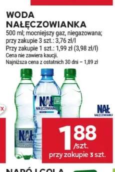 Woda Nałęczowianka mocniejszy gaz +1 wariant