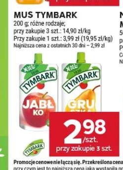 Mus Tymbark Jabłko +1 wariant