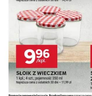 Słoik z wieczkiem 350 ml 4-pak