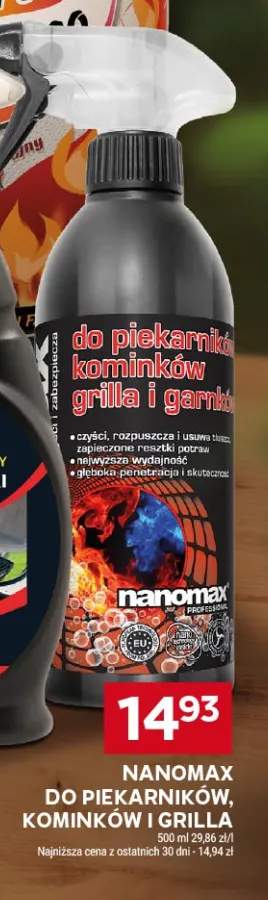 Preparat do piekarników kominków i grilla Nanomax