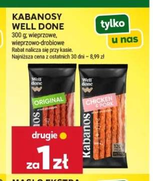 Kabanosy Original Well Done +1 wariant