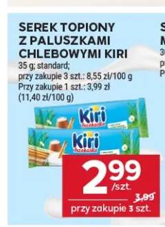 Serek topiony z paluszkami chlebowymi Kiri