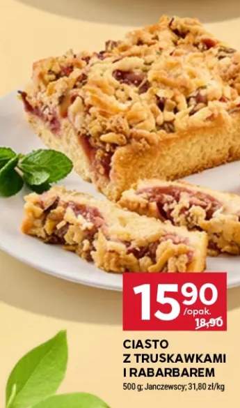 Ciasto z truskawkami i rabarbarem Janczewscy