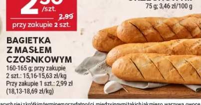 Bagietka z masłem czosnkowym
