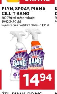 Spray czyszczący Cillit Bang Kamień i Rdza +1 wariant