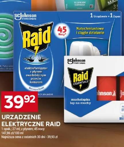 Urządzenie elektryczne Raid elektrofumigator