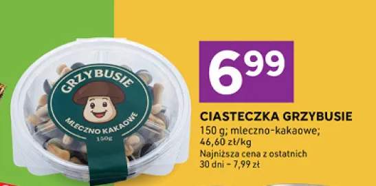 Ciasteczka Grzybusie mleczno-kakaowe