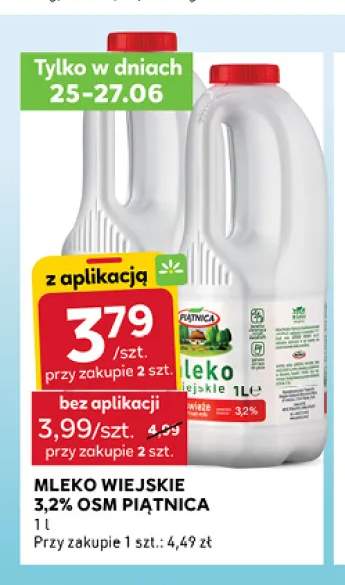 Mleko wiejskie 3,2% OSM Piątnica