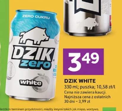 Napój energetyczny Dzik White Zero