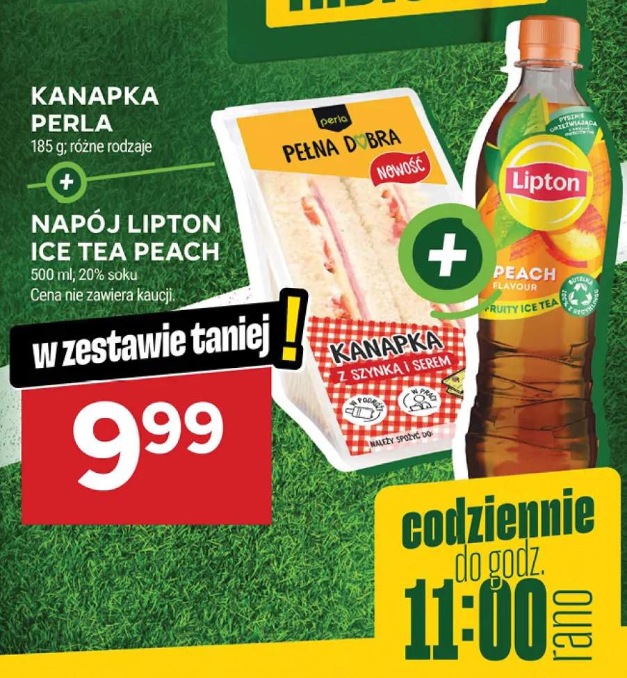 Zestaw kanapka Perla + napój Lipton Ice Tea Peach