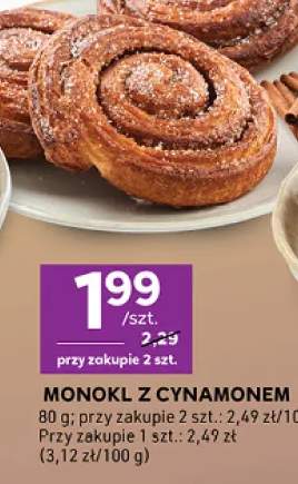 Monokl z cynamonem