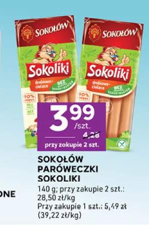 Parówki drobiowo-cielęce Sokoliki Sokołów