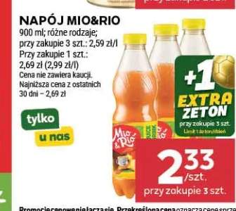 Napój Mio&Rio pomarańcza +1 wariant