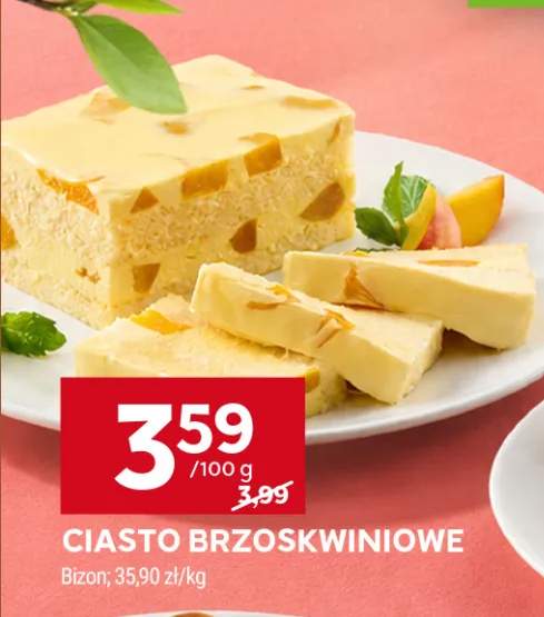 Ciasto brzoskwiniowe Bizon