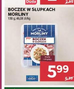 Boczek w słupkach Morliny