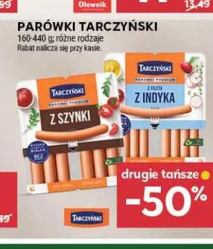 Parówki z szynki Tarczyński +1 wariant