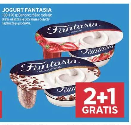 Jogurt Fantasia z truskawkami Danone +1 wariant