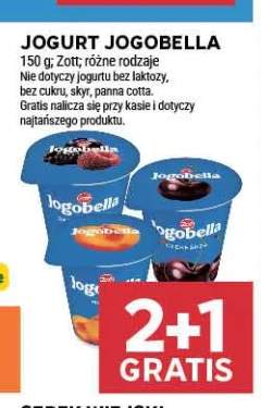 Jogurt Jogobella jagodowy Zott +3 warianty