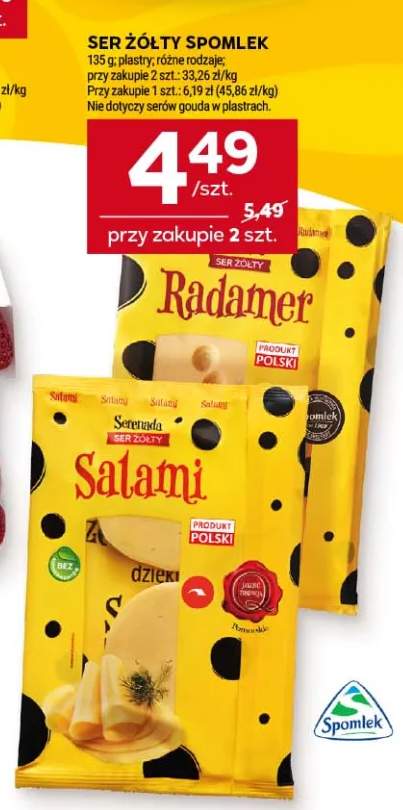 Ser żółty Radamer Spomlek +1 wariant