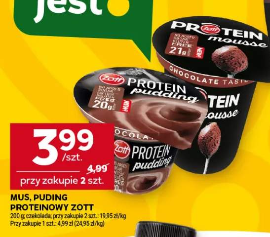 Mus proteinowy czekoladowy Zott Protein Mousse +1 wariant