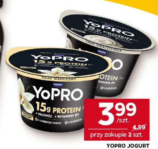Jogurt wysokobiałkowy o smaku stracciatella YoPro +1 wariant