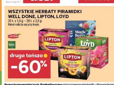 Herbaty piramidki Well Done, Lipton, Loyd +2 warianty