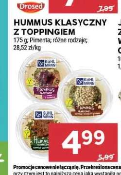 Hummus klasyczny z toppingiem Pimenta