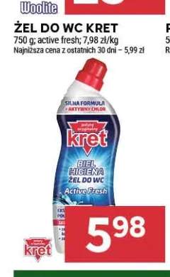 Żel do WC Kret Active Fresh