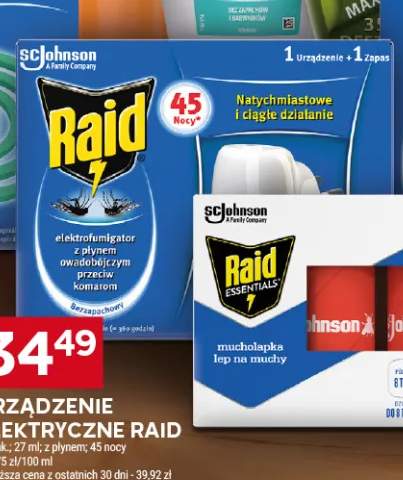 Urządzenie elektryczne Raid elektrofumigator z płynem