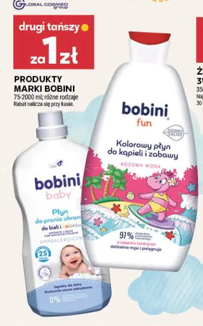 Płyn do prania ubrań Bobini Baby +1 wariant